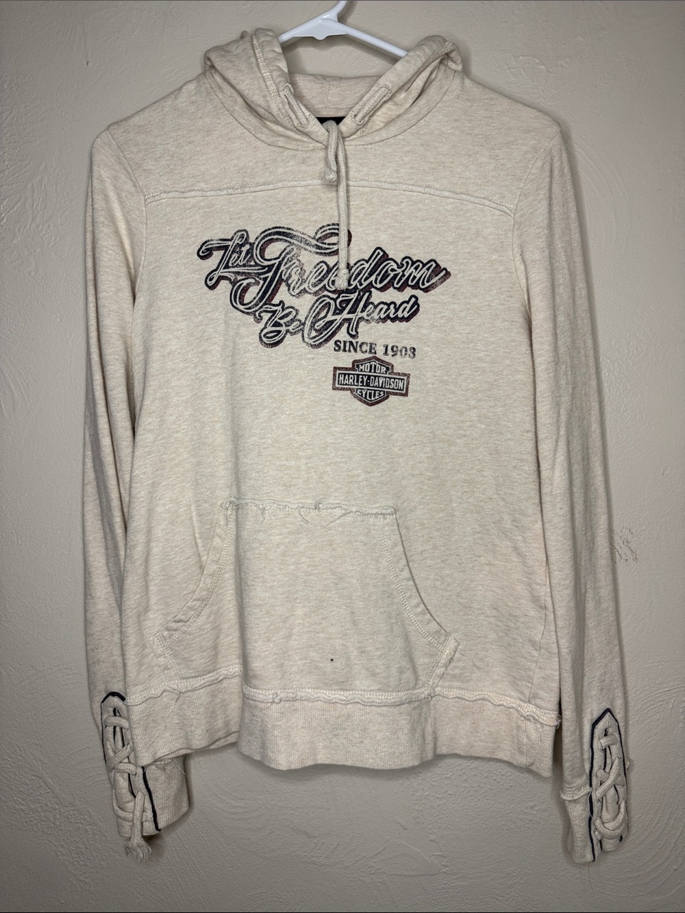 Harley-Davidson Let Freedom Be Heard Hoodie Size Small Eagle Graphic